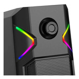 Caixa De Som Gamer Havit Sk201 P2 Estéreo 2 0 Rgb Preto