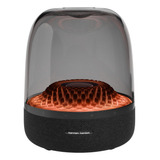 Caixa De Som Harman Kardon Aura S4 Preta Com Bluetooth E Led 130w