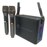 Caixa De Som Hmaston Rn03 120w Karaokê Bluetooth Cor Preto 110v 220v
