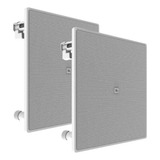 Caixa De Som Jbl 6co3q Par Arandela Quadrada 140w Branca