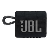 Caixa De Som Jbl Go 3 Portátil Bluetooth 4 2w À Prova D água E Poeira Cor Preto