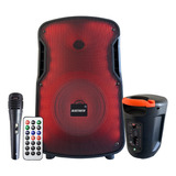 Caixa De Som Karaoke Alto Portátil Bluetooth 1200w Completo