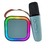 Caixa De Som Karaoke Microfone Bluetooth Portatil Musica Sem Fio Efeito Voz Alto Falante USB Audio Festa Aniversario Comemoraçao
