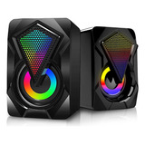 Caixa De Som Led Pc Potente 6 Watts Rms Volume Alto Cabo P2
