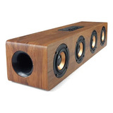 Caixa De Som Madeira Retro Bluetooth Alta Qualidade Portátil