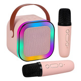 Caixa De Som Microfone Sem Fio Bluetooth Karaokê Infantil