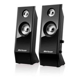 Caixa De Som Multilaser Shadow Black Piano Usb Preto Sp091