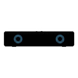 Caixa De Som Multimídia Led Pc Desk Notebook P2 Usb 6w Rms
