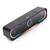 Caixa De Som P Pc E Note Tipo Soundbar Rgb Gamer P2 Usb Pro