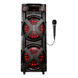 Caixa De Som Polyvox Amplificada Xt 2000t Tws 2000w 1 Mic