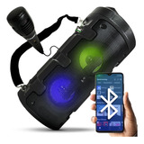 Caixa De Som Portátil Bluetooth First Option D s14 Usb Microfone E Controle 