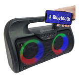 Caixa De Som Rádio Fm Bluetooth Portátil Entradas P10 P2