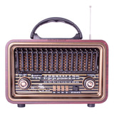 Caixa De Som Radio Portátil Retro