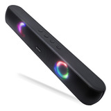 Caixa De Som Soundbar Bluetooth Led Smart Tv Pc P2 Sd Usb Cor Preto 110v 220v Knup Kp ro803