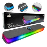 Caixa De Som Soundbar Multimidia 2 0 Canais 6w Rms Rgb