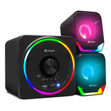 Caixa De Som Subwoofer Surround 2 1 Pc Gamer Usb P2 Cor Preto 110v 220v