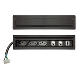 Caixa De Tomadas Embutir Na Mesa Reuniões Tomada Hdmi Rede