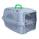 Caixa De Transporte Cães Gatos Neon Durapets N 3 Cor Neon Verde