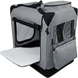 Caixa De Transporte Dobrável Para Cães Com 3 Portas- Bolsa De Transporte E Cama De Lã- Casa Para Animais De Estimação Interna E Externa-81 - 58 - 58cm-