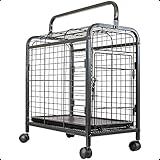Caixa De Transporte Gaiola Portátil Pets Leva Pet Gatos Cães Black Preto 