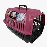 Caixa De Transporte N-2 Caixa De Transporte De Gato Caixa De Transporte Cachorro Caixa Pet Animais Pequeno Porte -Rosa-