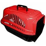 Caixa De Transporte N-2 Caixa De Transporte De Gato Caixa De Transporte Cachorro Caixa Pet Animais Pequeno Porte -Vermelho-