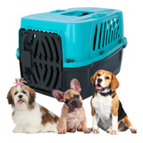 Caixa De Transporte N4 Pet Gato Caes 15kg Cor Azul