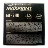 Caixa Disquete Diskette 10 Unidades 3 5 Preto Novo Maxprint