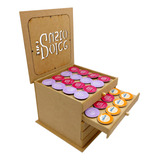 Caixa Dolce Gusto C 5 Gavetas Para 80 Cápsula Mdf Cru