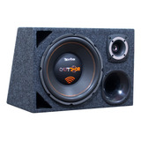 Caixa Dutada Trio Sub Bomber 12 Pol Driver Corneta Tweeter