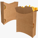 Caixa Embalagem Batata Frita Delivery Kraft 100un