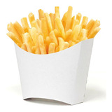 Caixa Embalagem Para Batata Frita P 500 Unidades Cor Branca