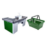 Caixa Empacotador Check out 2m 5 Cestos De Compras Verde