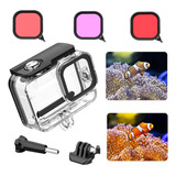 Caixa Estanque Kit Filtros Telesin Gopro Hero 9 10 11 12