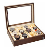 Caixa Estojo Nobre Para Organizar 12 Relógios Madeira Luxo