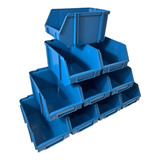 Caixa Gaveta Plástica Bin N 5 Azul Pacote C 10 Unidades