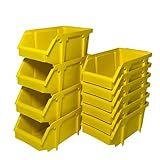 Caixa Gaveta Plástica Organizadora Bin N 3 Plus 10 Pçs Amarelo 