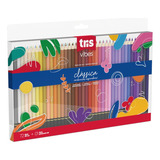 Caixa Lápis De Cor 72 Cores Vibes 1 Lápis 6b Tris
