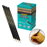 Caixa Lápis Grafite Escrever Preto N 2 Ecolápis 144 Unid 