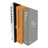 Caixa Livro Falso Decorativo Fake Kit 3 Porta Objetos Cor Colorfull Grife Litoarte