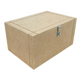 Caixa Madeira Mdf Cadeado 10315 Bau Grande