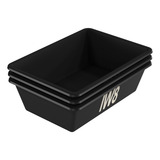 Caixa Masseira Plástica Pvc Concreto Massas 150lts Kit Com 3
