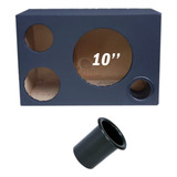 Caixa Mdf Vazia Trio 10 Polegadas Bocal Driver Tweeter