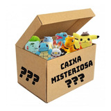 Caixa Misteriosa De Pelúcia Pokemon Blastoise Pikachu Mewtwo