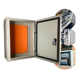 Caixa Montagem 40x30x20 Painel Elétrico Caixa De Comando Cor Bege 400x300x200 Ral7032