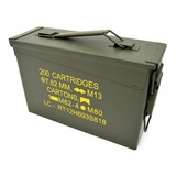 Caixa Munição Aço 28x18x10cm P Airsoft Airgun Ammo Box Ntk