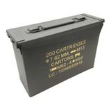 Caixa Munição Ammo Box Ntk Tático Aço Todos Calibres Militar