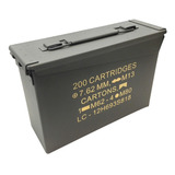Caixa Munição Guerra Ammo Box Realista Nautika Tático