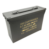 Caixa Munição Guerra Ammo Box Realista Nautika Tático