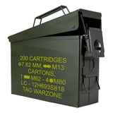 Caixa Munição Guerra Ammo Box Realista Nautika Tático